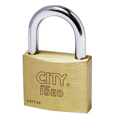 LUCCHETTO ADITUS ISEO OTTONE ARCO CROMATO CHIAVI 2 MM 20 Immagine principale del prodotto