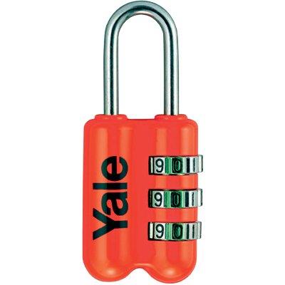 LUCCHETTO A COMBINAZIONE YP2 YALE ACCIAIO VERNICIATO ARCO CROMATO MM 23