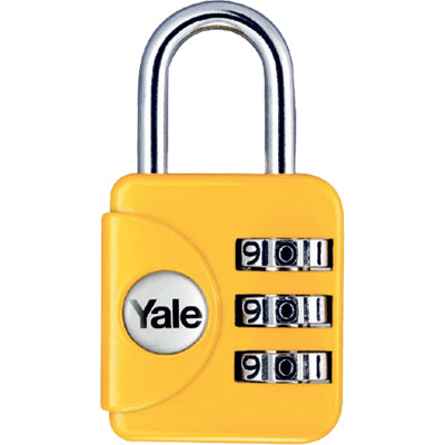 LUCCHETTO A COMBINAZIONE YP1 YALE ACCIAIO VERNICIATO ARCO CROMATO MM 28 Immagine principale del prodotto