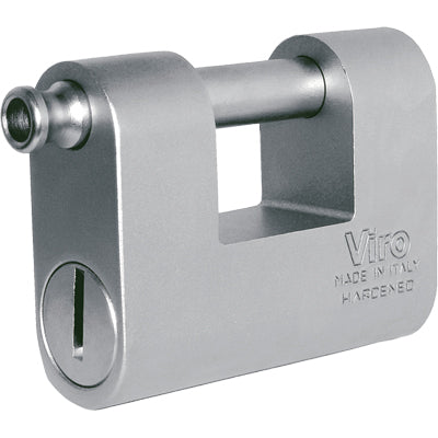 LUCCHETTO ANTISCASSO MONOLITH VIRO ACCIAIO CARBONITRURATO CHIAVI 2 MM 78