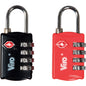 LUCCHETTO A COMBINAZIONE 424 TSA VIRO OTTONE ARCO CROMATO MM 28