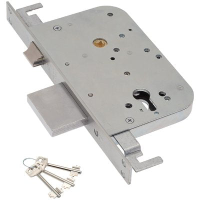 SERRATURA METALLO INFILARE 600/Y SAB B.Q ZINC F.MM 25 F/SAG M3 TRIP+SCR E.MM 60