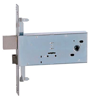 SERRATURA METALLO INFILARE 983 ISEO B.Q ZINC F.MM 25 DM M4 TRIPL+SCR H.MM 82 E.MM 90 Immagine principale del prodotto