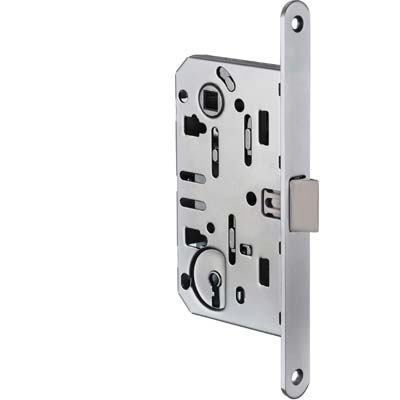 SERRATURA LEGNO INFILARE B-BITTER T60 BONAITI I.MM 90 F.MM 18 E.MM 50 B.TONDO CROMO OPACO