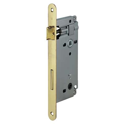 SERRATURA PATENT B.TONDO OTTONATO 595 AGB DOPPIO Q. I.MM 90 F.MM 22 E.MM 50 Immagine principale del prodotto