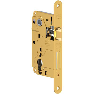 SERRATURA LEGNO INFILARE CENTRO AGB B.T OTTONATO F.MM 22 F.SAGOM M2+SCR+Q8 E.MM 50 Immagine principale del prodotto