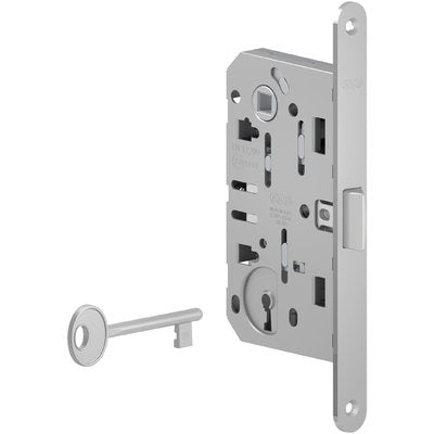 SERRATURA PATENT B.TONDO CROMO OPACO MEDIANA AGB I.MM 90 F.MM 18 E.MM 50 Immagine principale del prodotto