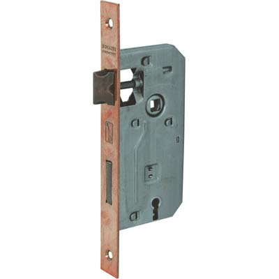 SERRATURA PATENT B.QUADRO BRONZATO 042P BONAITI I.MM 70 F.MM 22 E.MM 50