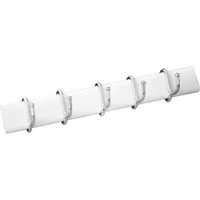 APPENDITUTTO ADESIVO MINI ALLUMINIO GANCI POSTI 5 CM 25 BIANCO/BIANCO Immagine principale del prodotto