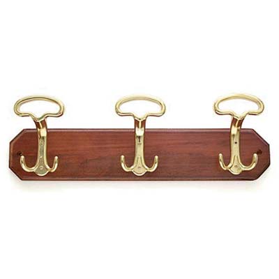 APPENDIABITI A MURO LADY LEGNO NOCE ACCIAIO ORO POSTI 3 CM 50