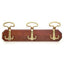 APPENDIABITI A MURO LADY LEGNO NOCE ACCIAIO ORO POSTI 3 CM 50