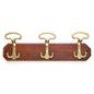 APPENDIABITI A MURO LADY LEGNO NOCE ACCIAIO ORO POSTI 3 CM 50