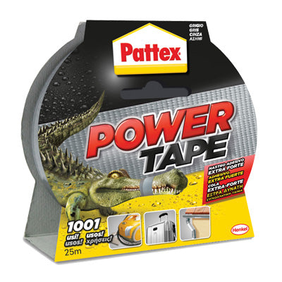 NASTRO ALTA RESISTENZA POWER TAPE PATTEX GRIGIO MM 50 ML 25 Immagine principale del prodotto