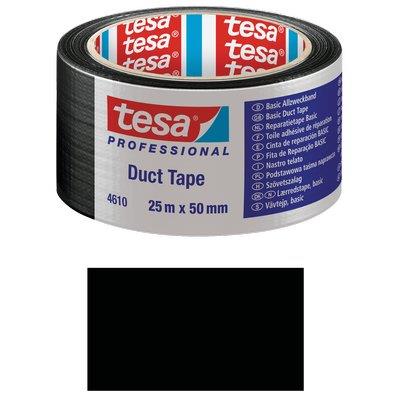 NASTRO ALTA RESISTENZA DUCT TAPE 4610 TESA NERO MM 50 ML 25