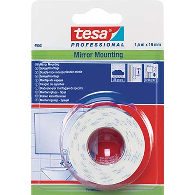 NASTRO BIADESIVO SPECCHI MOUNTING 66952 TESA MM 19 ML 1,5 Immagine principale del prodotto