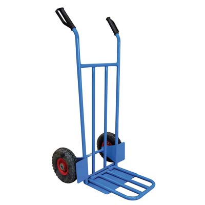 BRAVETTA CARRELLO PORTACASSE + SPONDA WORKIT PNEUM. MM 255X75 D.METALLO F.MM 20 CM 119X47