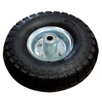 RUOTA PNEUMATICA X BRAVETTA MOZZO DECENTRAT WORKIT 3,50X4" DISCO MET MOZZO MM 50 F.MM 16 + PFU