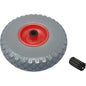 RUOTA PU ANTIFORO X BRAVETTA MOZZO CENTRATO WORKIT 3.00X4" DISCO METALLO MOZZO MM 75 F.MM 20