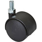 RUOTA X MOBILI DOPPIA PERNO FILETTATO NYLON NERO MA8X12 D.MM 40 KG 30