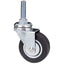 RUOTA A FORCELLA GIREVOLE PERNO FILETTATO 160B AVO A/ZINCR/GOMMA NERA D.MM 50X18 F.MA 8X30