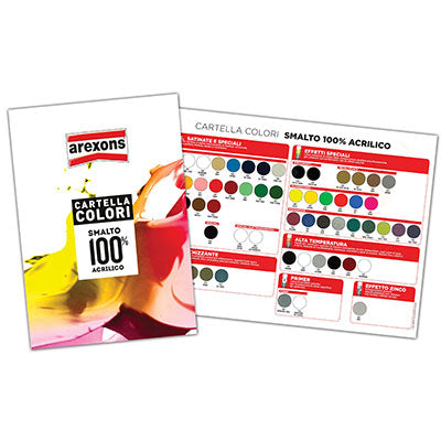 CARTELLA COLORI SMALTO SPRAY 100% ACRILICO AREXONS Immagine principale del prodotto