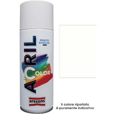 SMALTO SPRAY ACRIL COLOR AREXONS BIANCO PERLA RAL 1013 ML 400