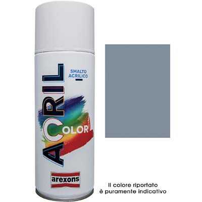 SMALTO SPRAY ACRIL COLOR AREXONS GRIGIO ARGENTO RAL 7001 ML 400 Immagine principale del prodotto
