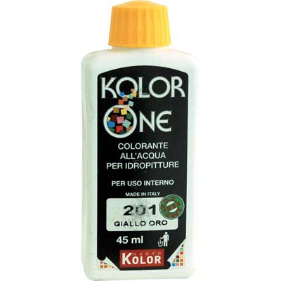 COLORANTE ACQUA KOLORONE 201 GIALLO ORO ML 45 Immagine principale del prodotto