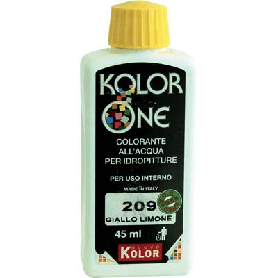 COLORANTE ACQUA KOLORONE 209 GIALLO LIMONE ML 45 Immagine principale del prodotto