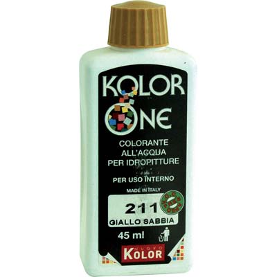 COLORANTE ACQUA KOLORONE 211 GIALLO SABBIA ML 45 Immagine principale del prodotto