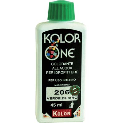 COLORANTE ACQUA KOLORONE 206 VERDE CHIARO ML 45 Immagine principale del prodotto