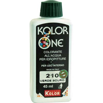COLORANTE ACQUA KOLORONE 210 VERDE SCURO ML 45 Immagine principale del prodotto