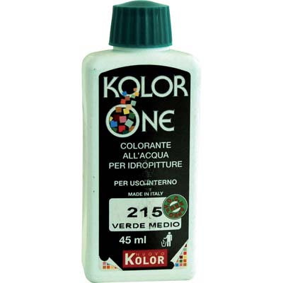 COLORANTE ACQUA KOLORONE 215 VERDE MEDIO ML 45 Immagine principale del prodotto