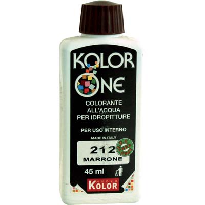COLORANTE ACQUA KOLORONE 212 MARRONE ML 45 Immagine principale del prodotto