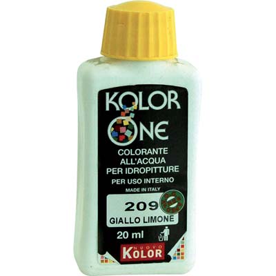 COLORANTE ACQUA KOLORONE 209 GIALLO LIMONE ML 20 Immagine principale del prodotto