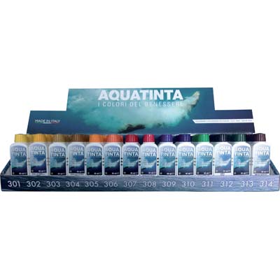 ESPOSITORE COLORANTE AQUATINTA 14 POSTI