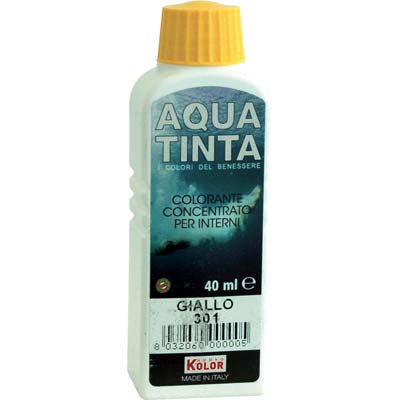 COLORANTE ACQUA AQUATINTA 301 GIALLO ML 40
