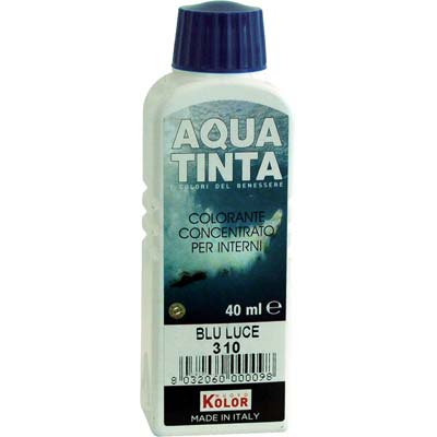 COLORANTE ACQUA AQUATINTA 310 BLU LUCE ML 40