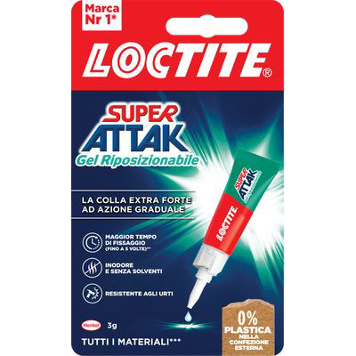 LOCTITE ATTAK GEL RIPOSIZIONABILE GR 3 CF=PZ 12 Immagine principale del prodotto
