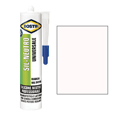 SILICONE NEUTRO SIL BOSTIK BIANCO RAL 9016 ML 300