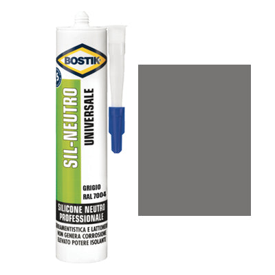 SILICONE NEUTRO SIL BOSTIK GRIGIO RAL 7004 ML 300