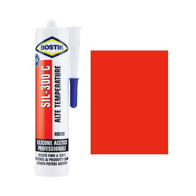 SILICONE ALTE TEMPERATURE BOSTIK ROSSO ML 300