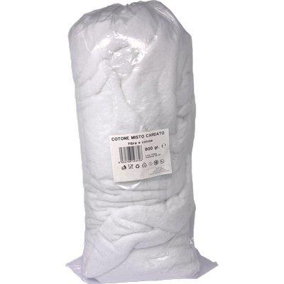 COTONE IDROFILO MISTO FIBRA COTONE CARDATO BIANCO GR 800 Immagine principale del prodotto