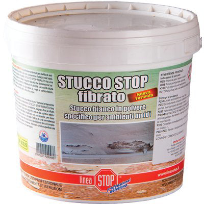 STUCCO STOP POLVERE DIXI BIANCO FIBRATO KG 5 Immagine principale del prodotto