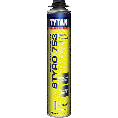 SCHIUMA POLIURETANICA STYRO 753 TYTAN PISTOLA ML 750 Immagine principale del prodotto