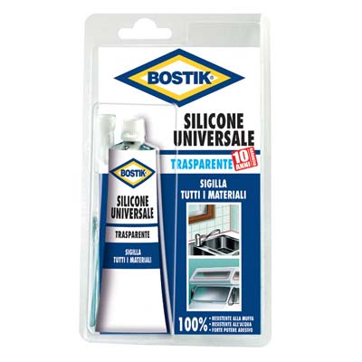 SILICONE ACETICO IN TUBETTO BOSTIK TRASPARENTE ML 60 Immagine principale del prodotto