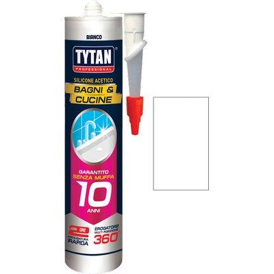 SILICONE ACETICO BAGNI E CUCINE TYTAN BIANCO RAPIDO ML 280 Immagine principale del prodotto