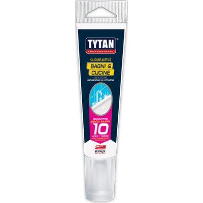 SILICONE ACETICO BAGNI E CUCINE IN TUBETTO TYTAN TRASPARENTE RAPIDO ML  60 Immagine principale del prodotto