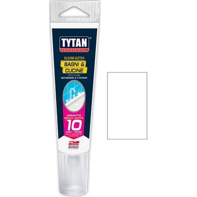 SILICONE ACETICO BAGNI E CUCINE IN TUBETTO TYTAN BIANCO RAPIDO ML  60