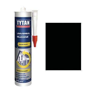 SILICONE ACETICO UNIVERSALE TYTAN NERO RAL 9005 ML 280 Immagine principale del prodotto